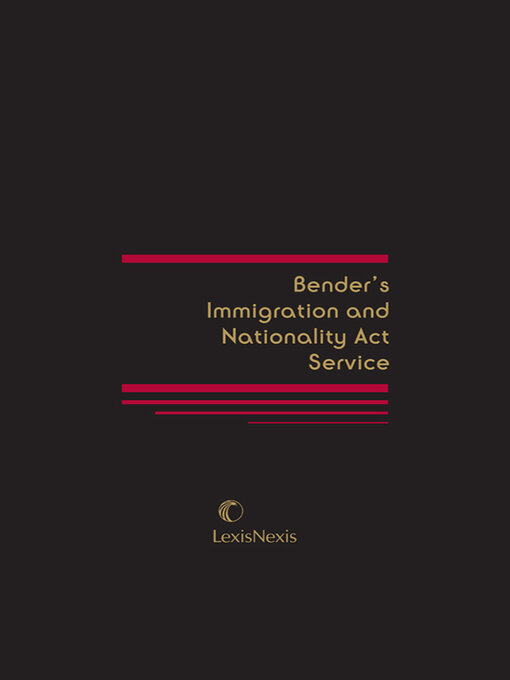 Titeldetails für Bender's Immigration and Nationality Act Service nach Publisher's Editorial Staff - Warteliste